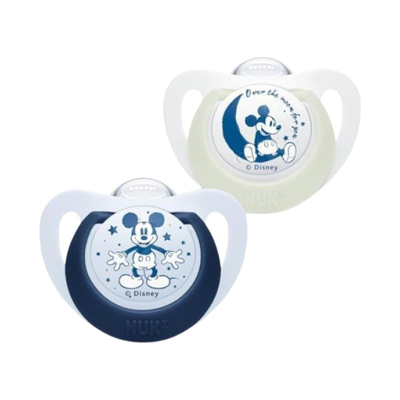Nuk Star Mickey Night Chupeta Sil Tam2 2un