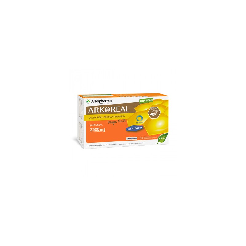 Arkoreal Geleia Real Mega Forte 2500mg 15ml 20amp