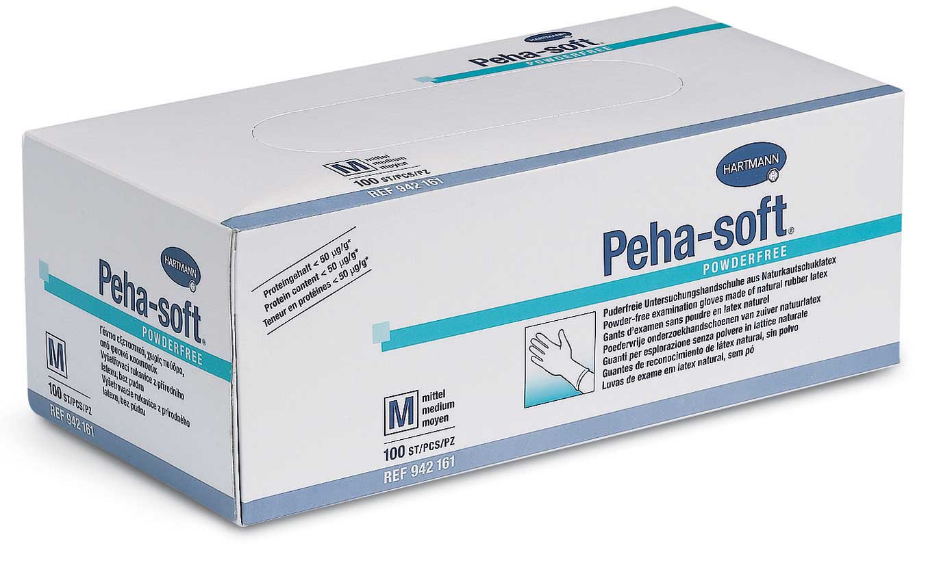 Luvas Latex Peha-soft Sem Pó M 100un