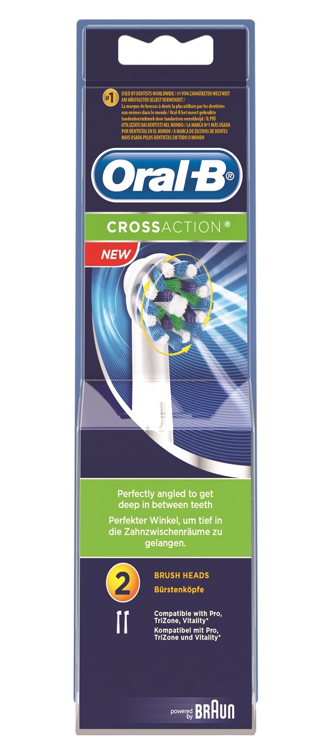 Oral B CrossAction Recarga Esc Elet 2un