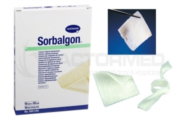 Sorbalgon Compressas Alginato Calcio 10x10cm 10un