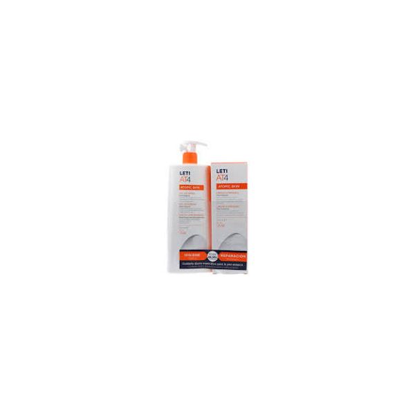 Leti AT4 Atop Skin Gel Banho 750ml+Leite Cor 250ml