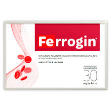 Ferrogin Sem Glúten Lactose 30 comp