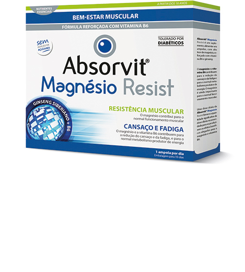 Absorvit Magnésio Resist 10ml 10amp