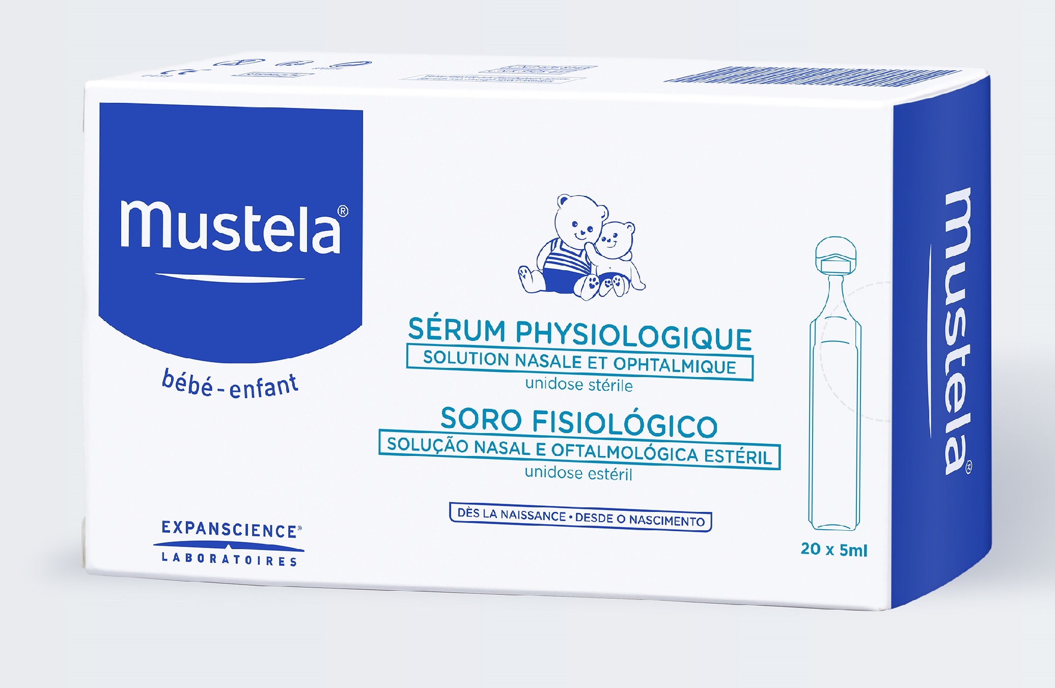 Soro Fisiológico Monodoses Mustela 5ml 20un
