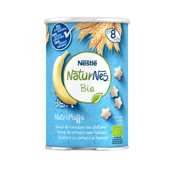Nestle Naturnes Bio Nutripuffs Banana 35g