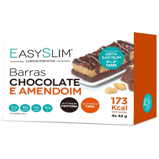 Easyslim Barras Chocolate/Amendoim 4un