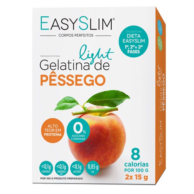 EasySlim Gelatina Pessego 2saq 15g