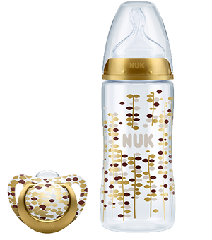 Nuk Gold (Bib 300ml Si 1M + Genius Si 1)