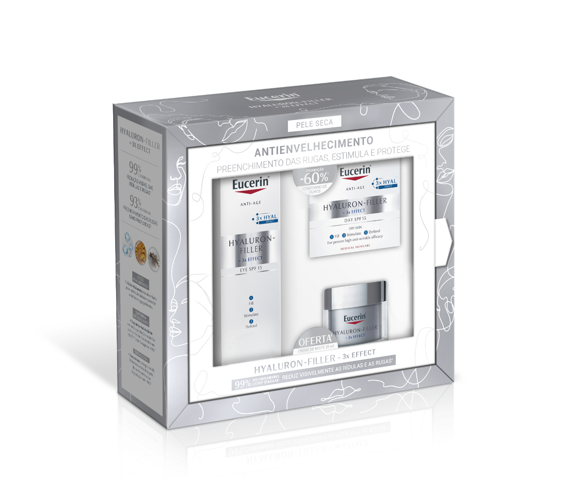 Eucerin Hyalur Filler +3xEffect P Seca -Coffret