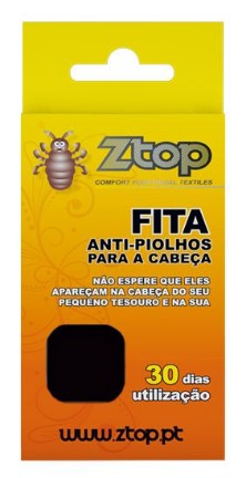 Ztop Fitas Cabelos Piolhos Preto