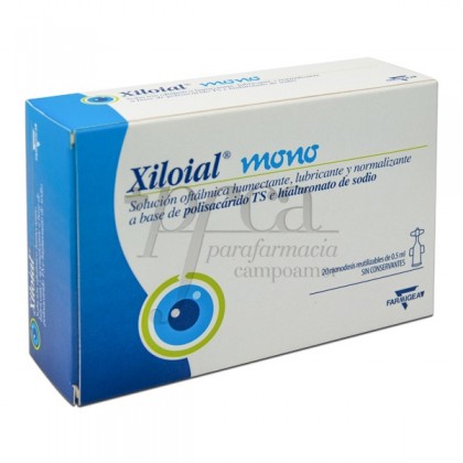 Xiloial Mono Solução Oftálmica 20 Ampolas 0.5ml