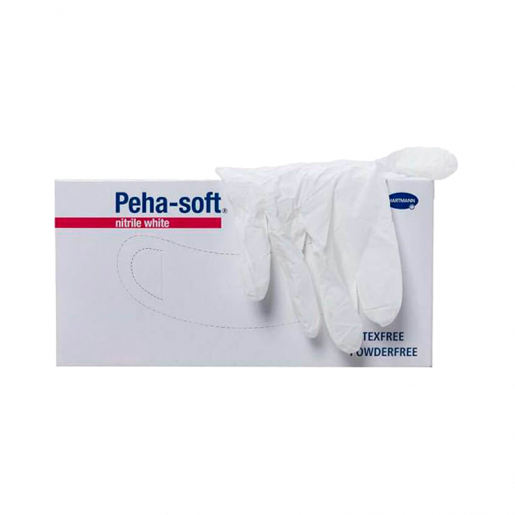 Peha-soft Luvas Nitrilo S/ Po Brancas TamS 200un