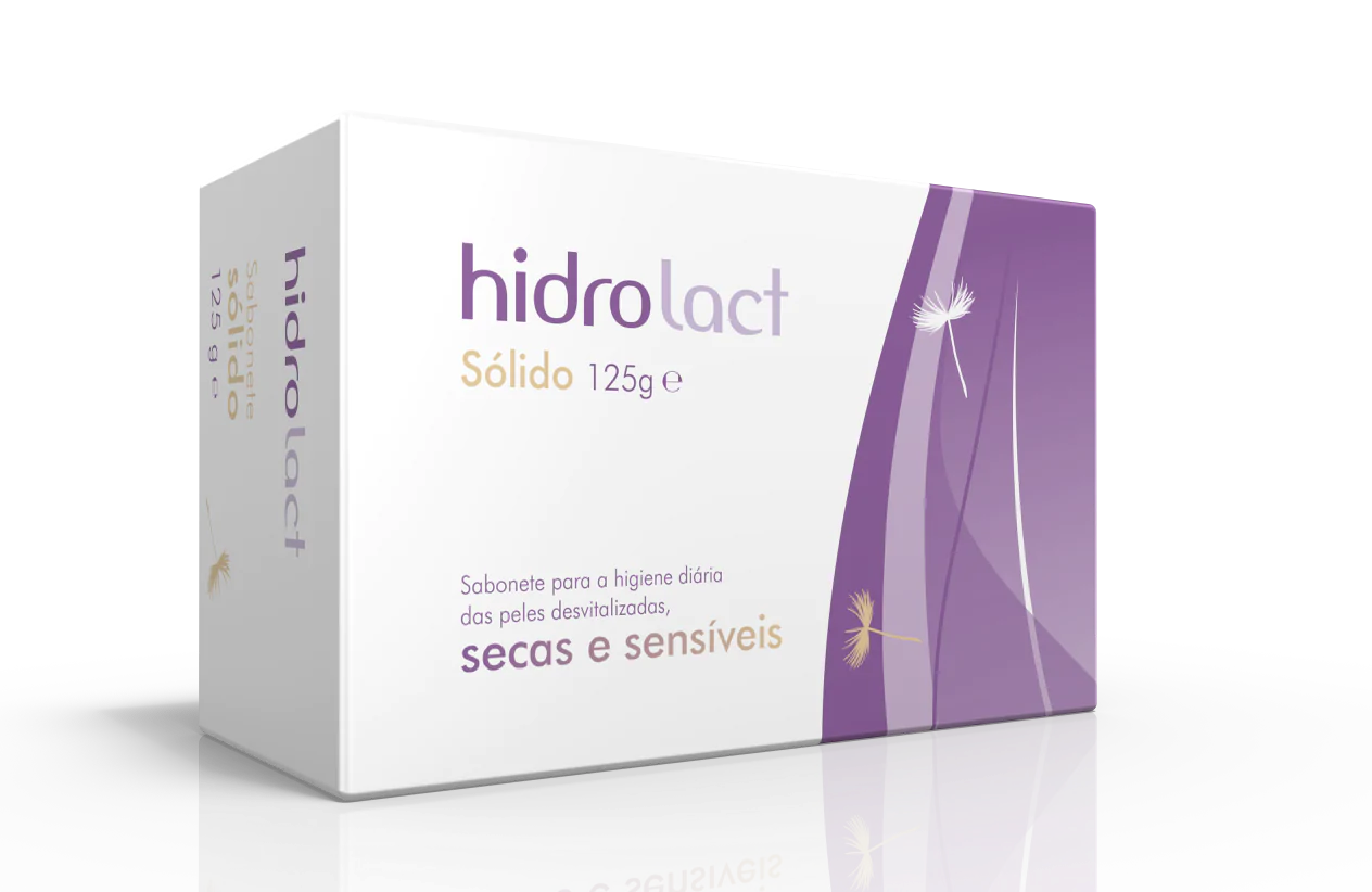 HidroLact Solido Sabonete Pele Sensivel 125g