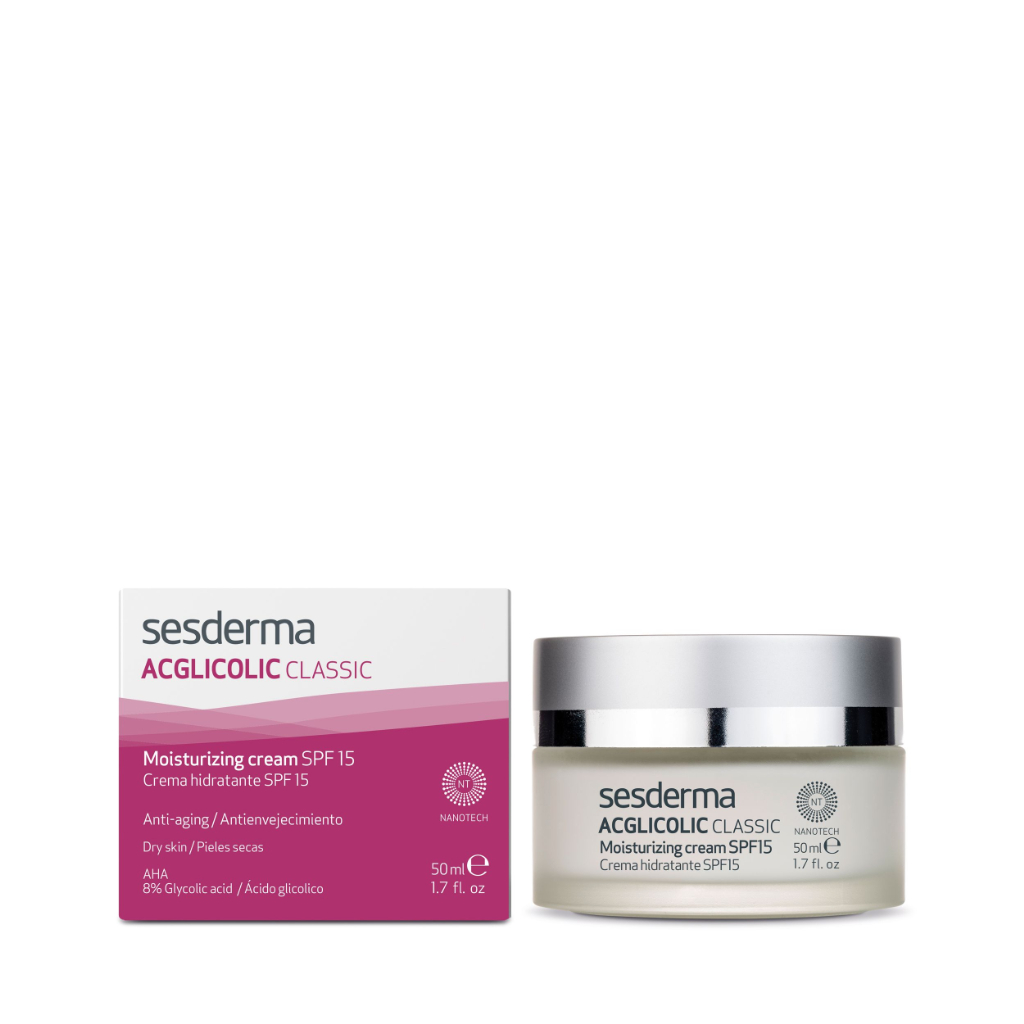 Sesderma Acglicolic Classic Creme Hidratante FPS15 50ml