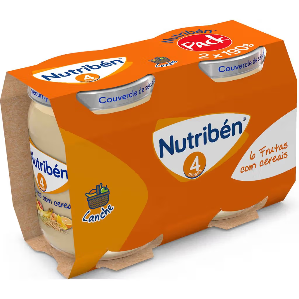 Nutriben Boiao 6 Frutas C/Cereais 190g 2un