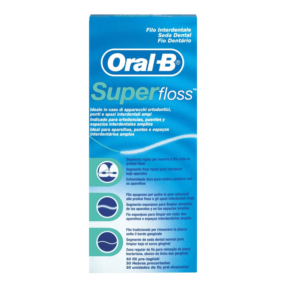 Oral-B Super Floss Seda Interdental