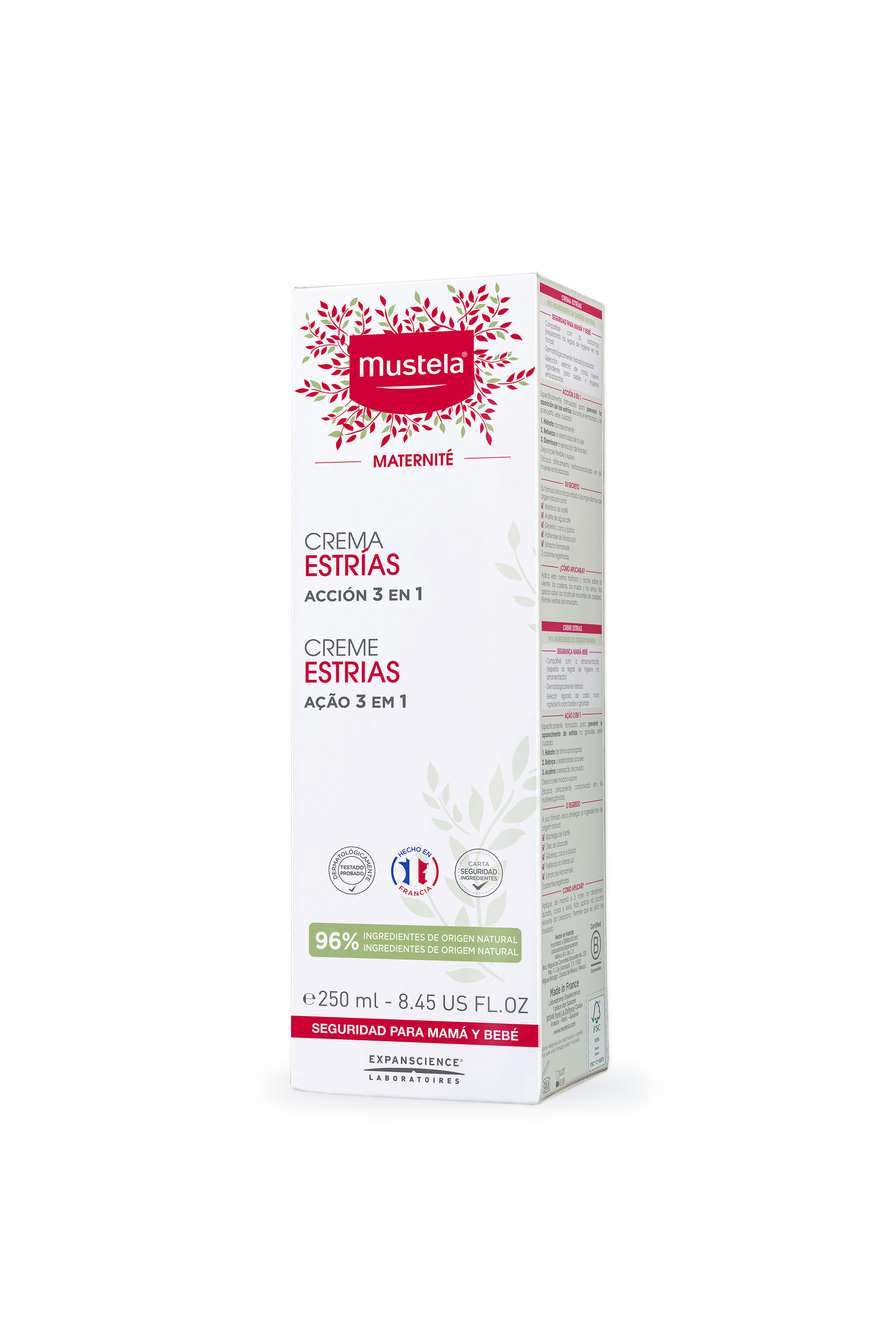 Mustela Maternidade Creme Estrias 3em1 250ml