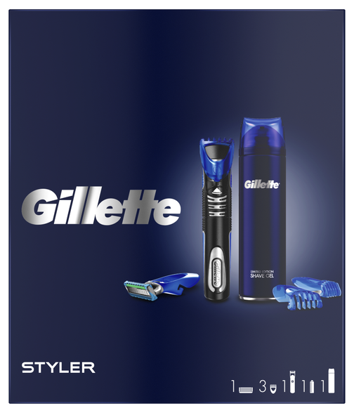 Gillette Fusion Proglide Styler +Gel Barbear 200ml