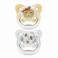 Dr Brown's PreVent Chupeta Silicone 6-18M Borboleta Amarela 2un