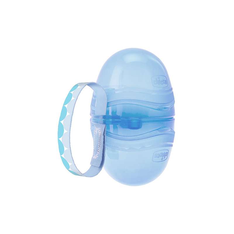 Chicco Porta Chupetas Duplo Azul
