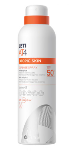 Leti AT4 Defense Spray 200ml+Cr Facial 50ml FPS50+