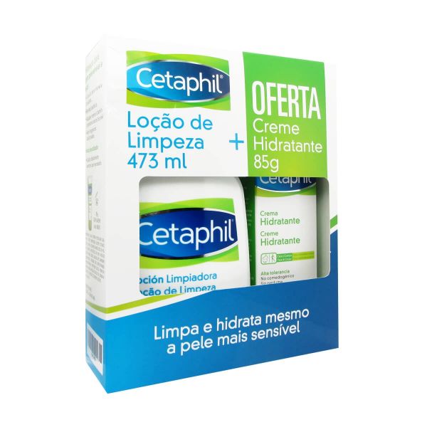 Cetaphil Loção Limpeza 473ml + Oferta Creme Hidratante 85g