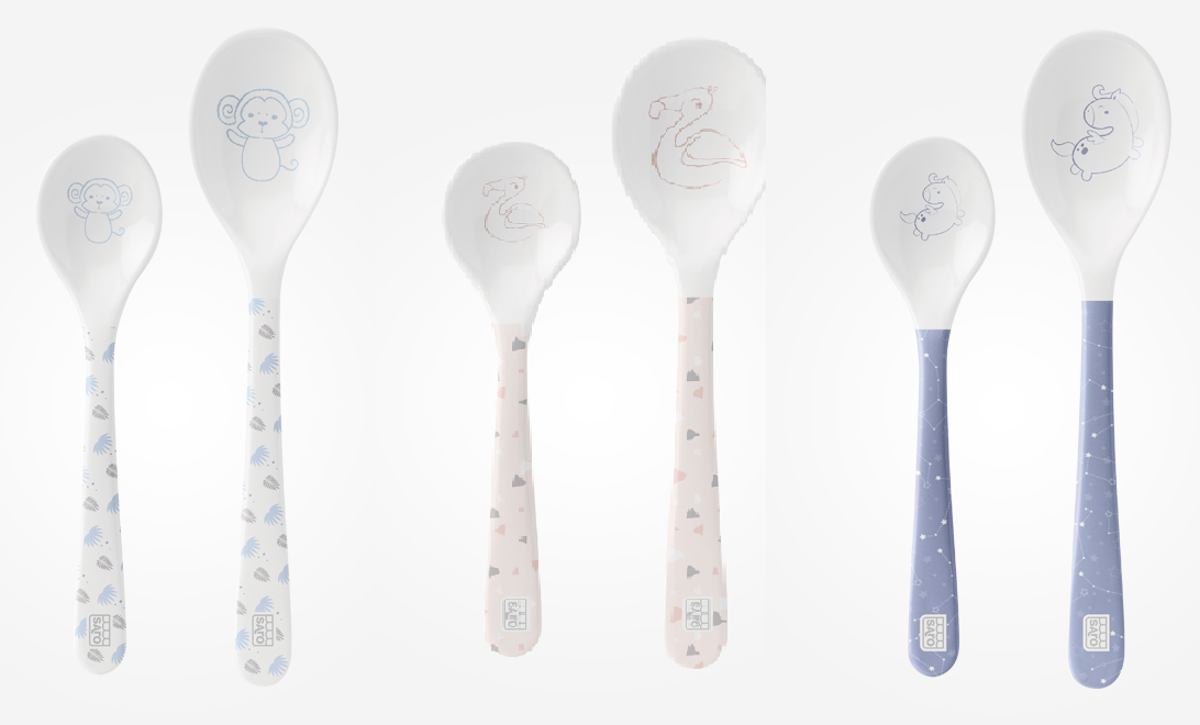 Saro Conjunto Colheres Grande/Pequena 2un