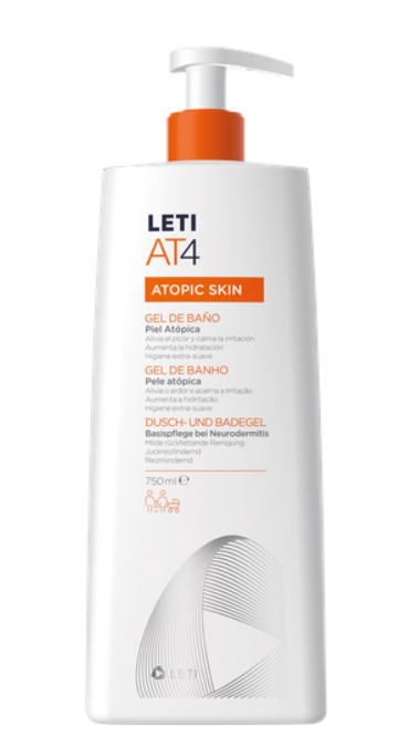 Leti AT4 Gel Banho Dermog 750ml
