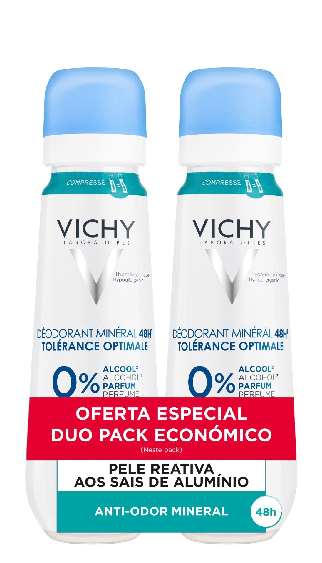 Vichy Desodorizante Mineral Spray 100ml 2un-Promo