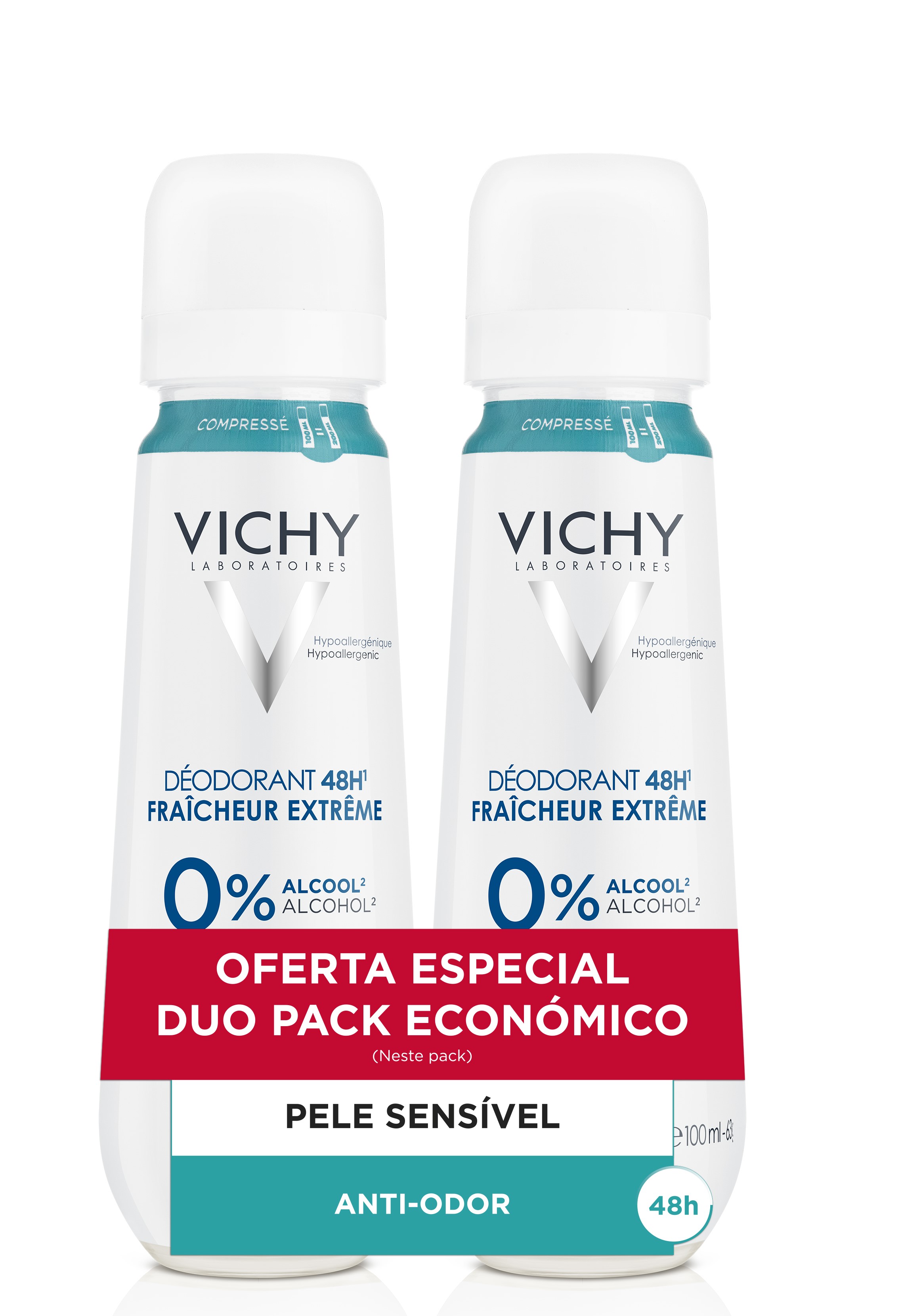 Vichy Desodorizante Spray Fresc 48H 100ml 2un-Pack