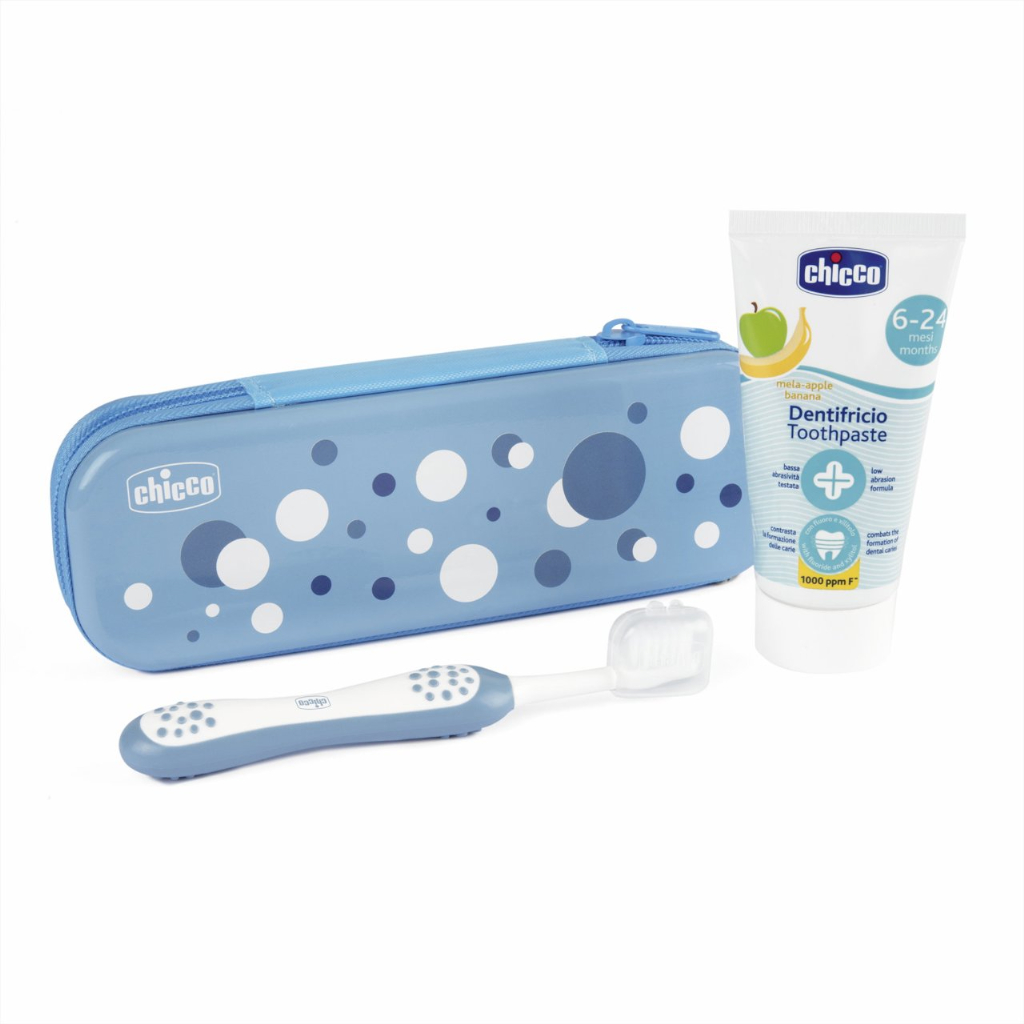 Chicco Conjunto Higiene Oral Azul 6-36M