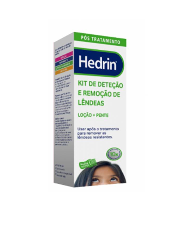 Hedrin Kit Detecção Remoção Lêndeas 100g