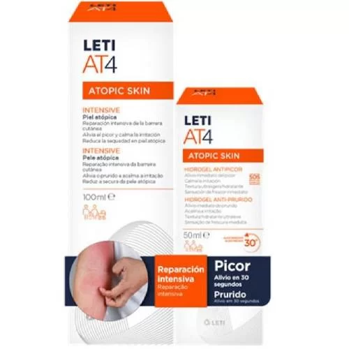 Leti AT4 Atopic Skin Creme 100ml + Hidrogel Prurido 50ml