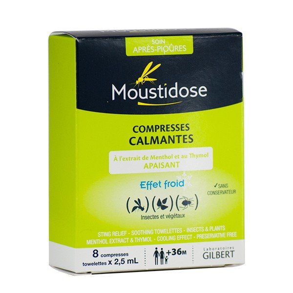 Compressas Calmantes Moustidose 8un