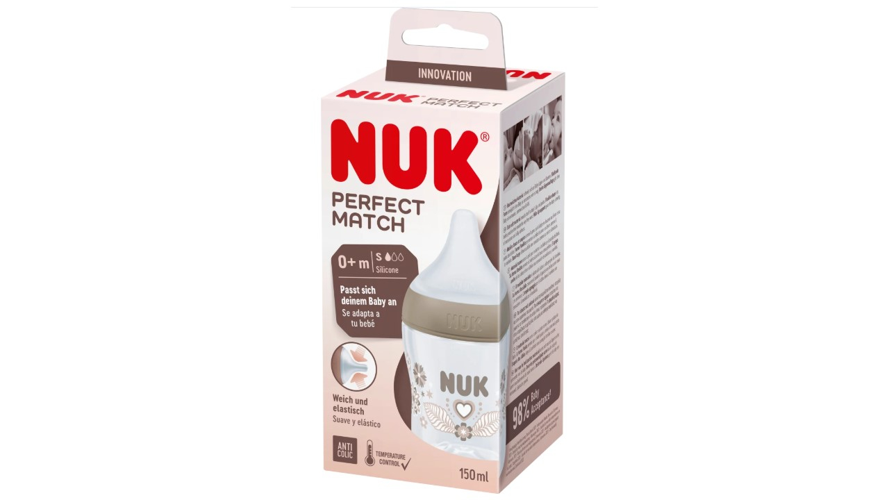 Nuk Perfect Match Heart Biberão Tam S 150ml