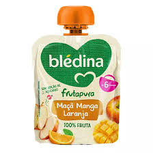 Bledina Frutapura Maçã/Manga/Laranja Saqueta 6M+ 85g