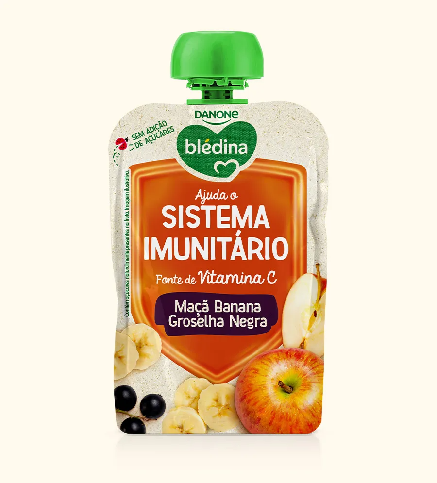 Bledina Pouch Maçã+Banana+Groselha Negra 100g