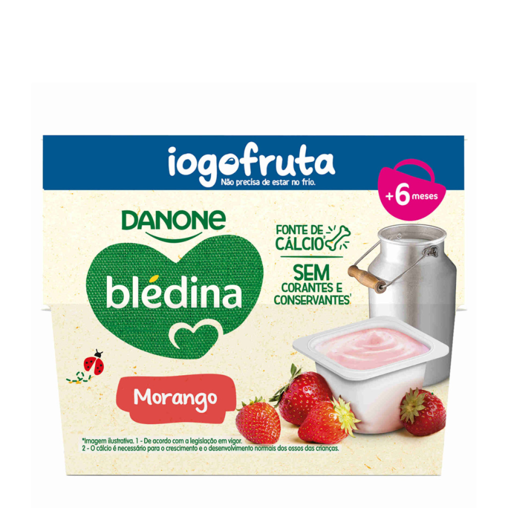 Bledina Iogofruta Morango 6M+ 95g 4un