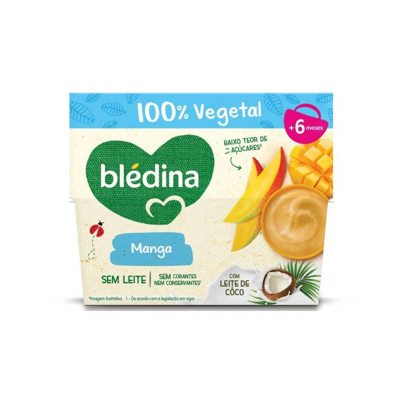 Bledina Tacinhas 100% Vegetal Manga 6M+ 95g 4un