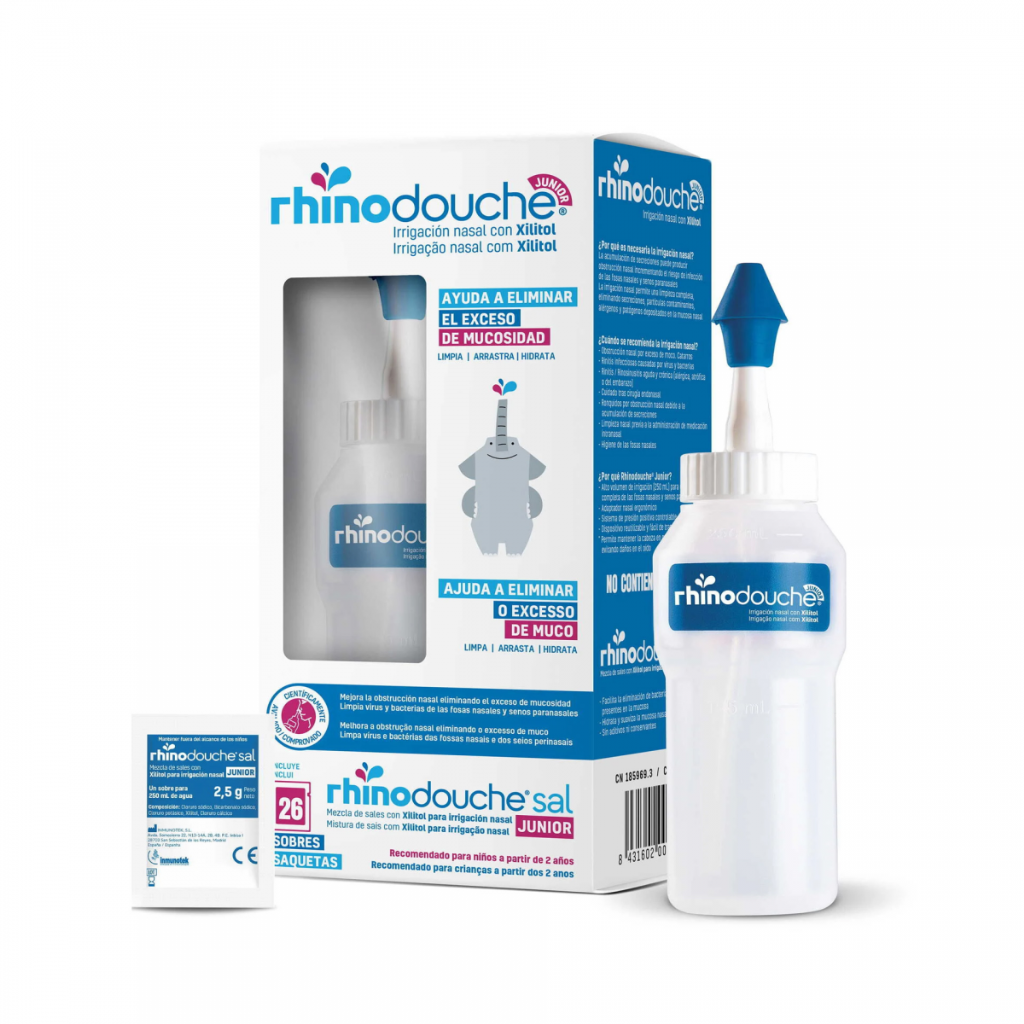 RhinoDouche Junior Sistema de Irrigação Nasal +26saq