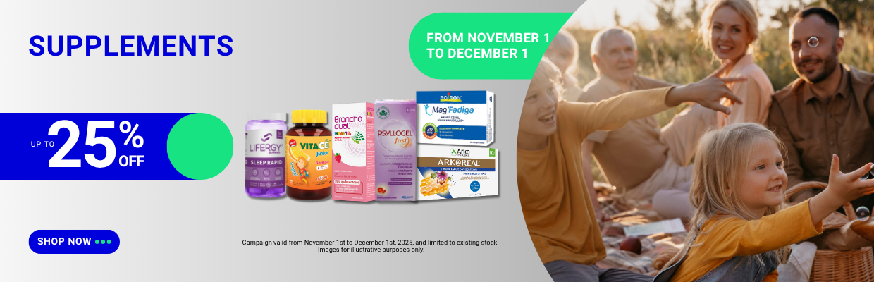 SUPPLEMENTS UP TO 25% OFF
