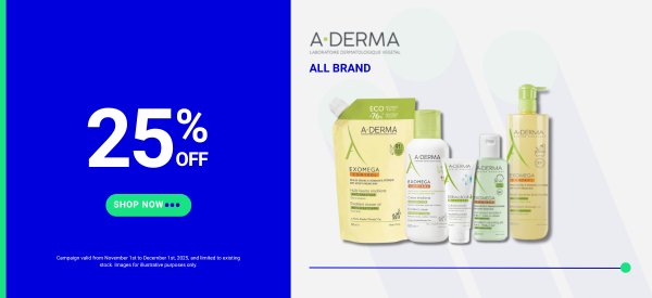 A-DERMA 25% OFF