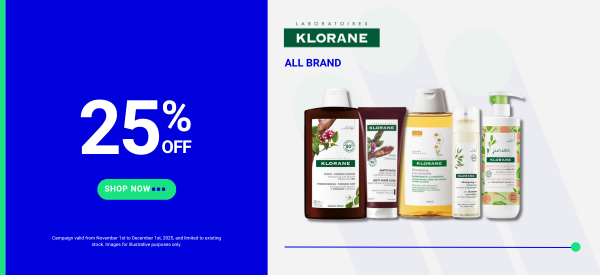 KLORANE 25% OFF