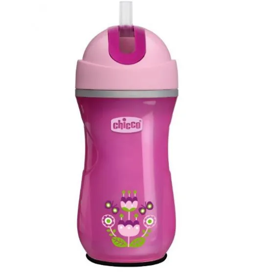 Chicco Sport Cup Mix Match  Copo Term c/ Palh Menina 14M+