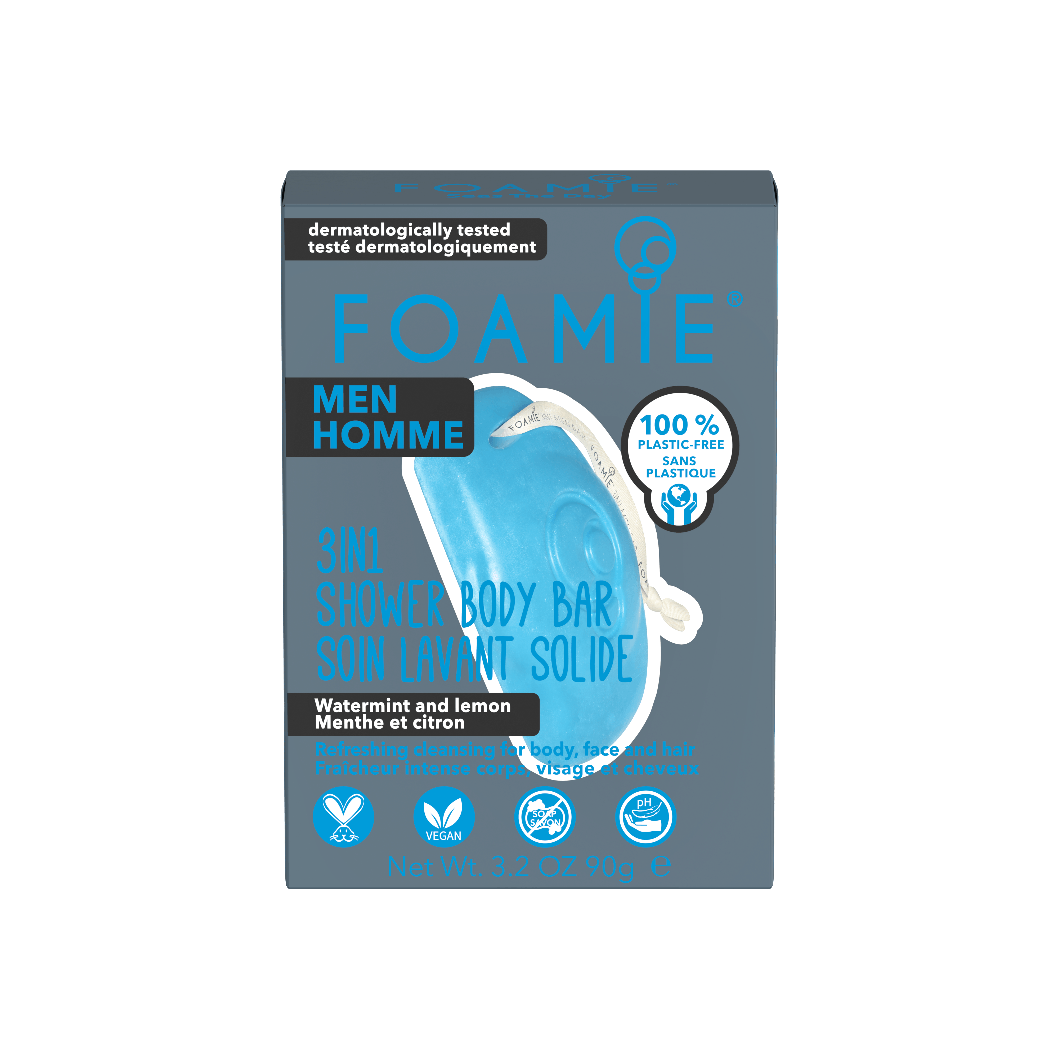Foamie Men Hommes 3in1 Shower Body Bar 