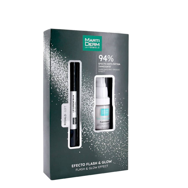 Martiderm Flash Glow Serum +Lip Supreme Balm -Coffret