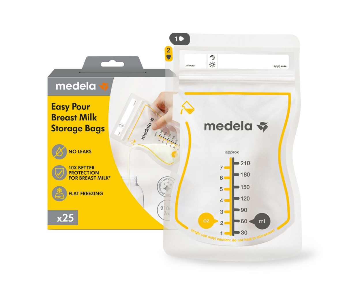 Medela Easy Pour Sacos conservação Leite Materno 25un