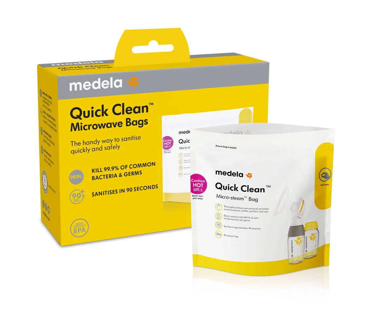 Medela Quick Clean Saco Esterilização Micro-ondas 5un