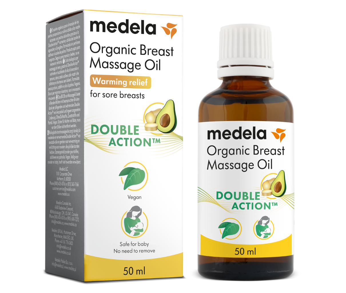 Medela Organic Breast Massage Oil 50ml